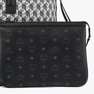 MCM Black and Gray Womens Mini Bag